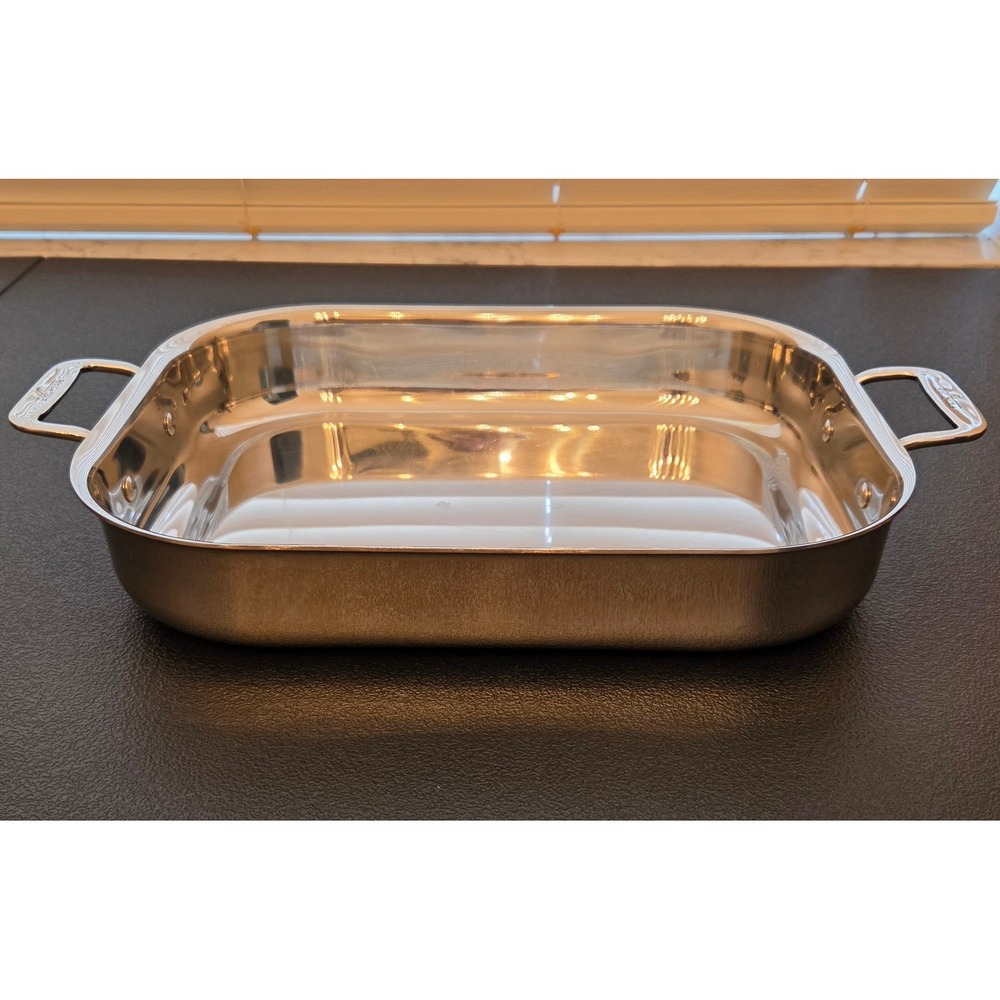 All Clad Stainless Steel 14.5 x 12 x 2.5 Inch Lasagna Roasting Pan